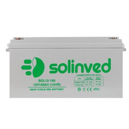 Solinved 12V 150Ah uzun ömürlü solar jel akü